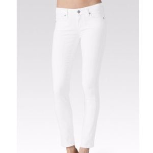 Paige Skyline Ankle Peg: Optic White